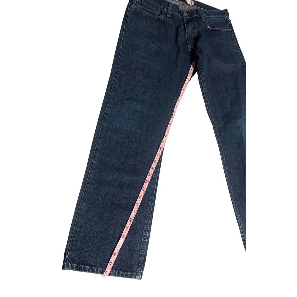 Levis 514 Slim‎ Straight Jeans Mens 33x32 Dark Wash Blue Denim Pants